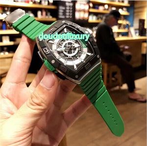 Wholesale best watches sale resale online - Global best sale men s boutique watches fully automatic mechanical sports watches green natural rubber straps waterproof watches