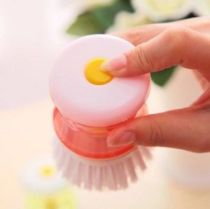 Plastic hydraulic washer multicolor random cleaning brush to facilitate the convenience of kitchen gadgets wholesale