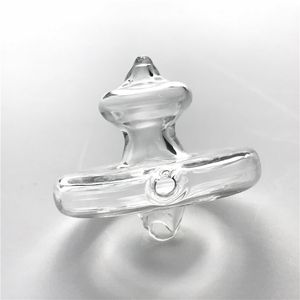 New XL Quartz Banger Carb Cap with 30mm OD Thick Pyrex Clear Glass Terp Spinner Carb Caps for Glass Water Smoking Pipes