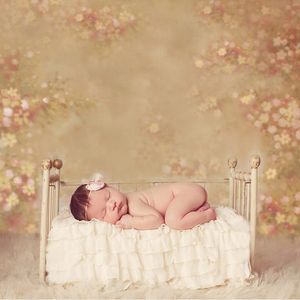 Baby Neugeborenen rosa Blumen Hintergrund Fotografie gedruckt Bokeh Blumen Fotoshooting Requisiten Retro Vintage Mädchen Foto Studio Hintergrund