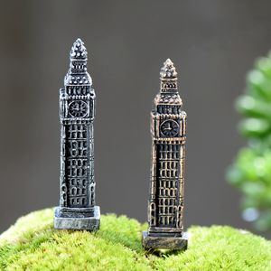 6cm Big Ben Miniature Garden Decorations Ecological Micro Landscape Decoration Resin Craft Moss Bonsai Terrarium Decor