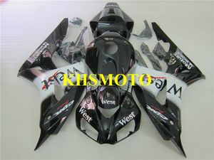 Custom Motorcycle Fairing kit for Honda CBR1000RR 06 07 CBR 1000RR 2006 2007 CBR1000 ABS White black Fairings set+Gifts HH45