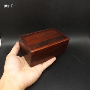 Madera De La Caja Mágica al por mayor-13 cm Mahogany Wood Magic Box Puzzle Mecanismo especial juego Juguete Colección Inteligencia Brain Mind juego