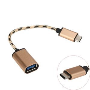 USB 3.1 Tipo-C USB-C Cabo OTG USB3.1 Masculino para USB2.0 Tipo - Um adaptador Feminino Cabo de Cabo Celular Telefone Celular 500 Pcs / Lot