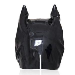 Bondage Emaille Katze WomanEar Shinning Ear Half Head Hood Mask Party Roleplay UA632