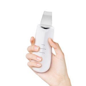 Biały Kolor Akumulator Elektryczny Ultradźwiękowy Scrubber Scrubber Deep Peeling Facial Cleaner Oczyszczający Uroda Narzędzie Remover Blackhead