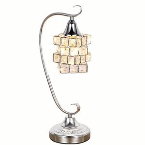 Modern Crystal Magic Cube Bedsides Bedsides Table Light Crystal Studio Studio Desk Desk Lighting Fixtures Living Room Lights Lights Lampada