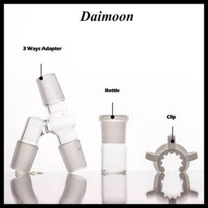 Set di adattatori a 45° gradi Sistema di riciclo dell'olio Adapte 14mm19mm bong a due dimensioni femmina e maschio per fumare gorgogliatore di pipa ad acqua