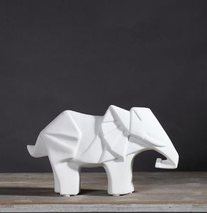 Branco preto elefante de cerâmica decoração da casa sala de artesanato decoração cerâmica amantes ornamento porcelana animal estatuetas decoração