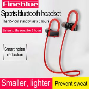 FineBlue Fa80 Bluetooth Наушники IPX5 Водонепроницаемые беспроводные наушники для наушников Sports Bass Bluetooth с микрофоном для телефонных наушников