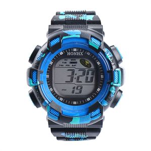 OTOKY Unisex Watches Men Fashion LED Digital Alarm Date Rubber Army Watch Waterproof Sport Wristwatch Clock Kids Gift BY31