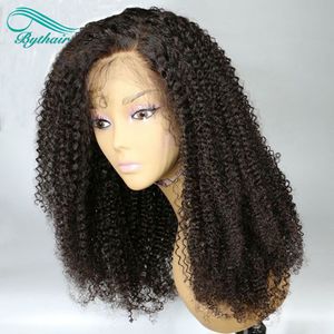 Bythair Pre Plucked 360 Lace Frontal Wigs High Density Lace Front Human Hair Wigs With Baby Hair Brazilian Virgin Hair Full Lace Wig