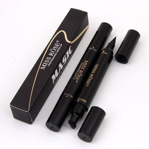 Miss Rose Makeup Liquid Eyeliner Pencil Quick Dry Waterproof Eye Liner Black Color With Stamp Korea Cosmetics Gift For Girl