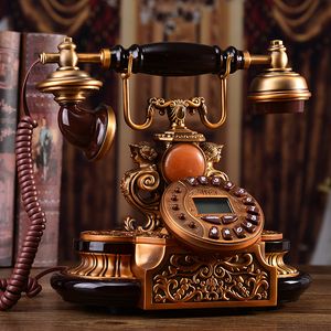 Muyu Villa Europese antieke telefoon metalen hoogwaardige vaste lijn tuin mode creatieve retro telefoon Louvre