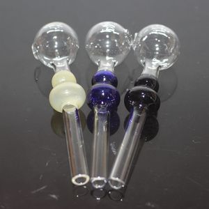 Gourd Pyrex Oil Burner Smoking Hand Pipe Tube Colorful Tobacco Accessories Water Bongs Recycler Bubbler