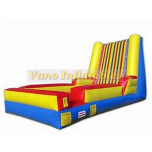 Parede pegajosa humana 4x3x3m inflável para crianças e adultos jumper jogos esportivos comercial PVC com soprador
