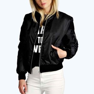 Zanzea moda casacos 2018 outono inverno mulheres fina jaqueta bomber casaco de manga longa casual gola outerwear plus size s-5xl d1891803