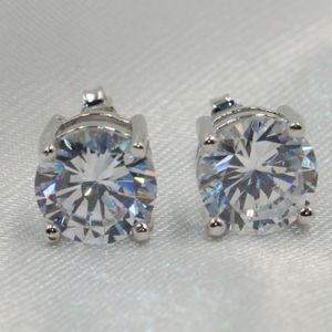 choucong Hot Sale Romantic Jewelry Stud Earrings For Wedding Elegant Silver Color A Cubic Zirconia Stone CZ Diamond Earring Gift