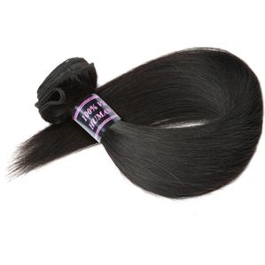 Brazilian Straight Hairs Weave 100% Human Hair 1pc Natural Non Remy Hair Extensions 3 or 4 Bundles Can Buy