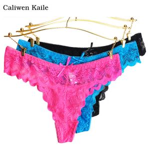 6Colors Lace Women's Sexy Thongs G-String Underkläder Panties Briefs for Ladies T-Tillbaka 2017 Ny mode och varm försäljning s923