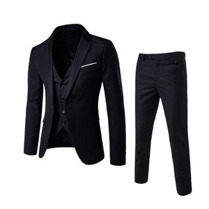 Men's Tracksuits Sets Clothes Slim Fit Wedding Garment Groomsmen Clothes Brothers College Students Handsome Small Suits Banquet Meeting