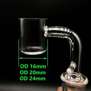 New 100% real quartz Enail Banger With Hook Female Male 10mm 14mm 18mm Quartz E Nail Banger Nails For Coil Heater Glass Bongs