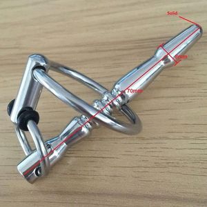 Chastity Devices Solid Stainless Steel Urethral Dilator Penis Plug Stretch Penis Expande #T65