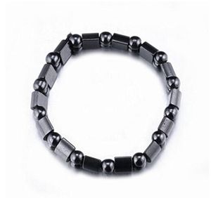 Braccialetti di perline di ematite magnetica nera Moda Bracciale di perline di ematite magnetica nera per uomo donna Braccialetti di perline