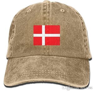 PZX Mannen Dames Klassieke Denim Vlag van Denemarken Verstelbare Baseball Cap Papa Hat Low Profile Perfect voor Outdoor