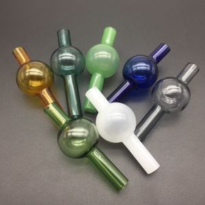 OD 25mm Colorato universale in vetro carb cap dabber per secchio Quarzo termico Banger vetro Carb Cap Dabber Spessore Pyrex Glass Water Pipes