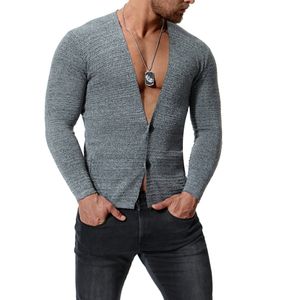maglione cardigan da uomo polo marca Solid Slim Fit Maglioni Cardigan manica lunga uomo di alta qualità maglione di cashmere da uomo J181024