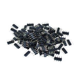 100pcs/lot RGB connector 4pin needle male led conntor for 3528/5050 RGB led strip