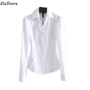 Autumn Blouse Shirt Women Blusas Plus Size Blusa Office Blouses Shirts White Black Blue Long Sleeve Tops Formal Clothes