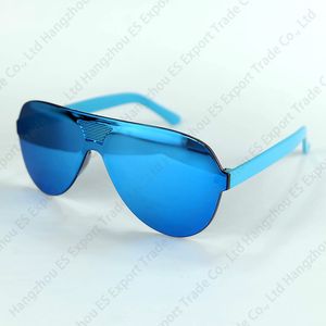 Classic Kids Sunglasses Cool Pilot Eyewear Shield Children Sun Glasses Rimless Mercury Lenses UV400 6 Colors