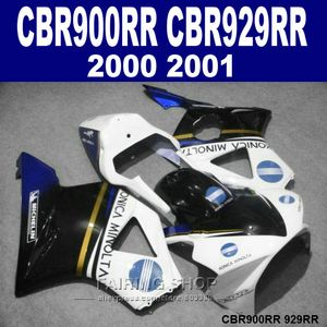 Горячие продажи обтекатели набор для Honda CBR900RR CBR929 2000 2001 белый синий черный обтекатель комплект CBR929RR00 01 AS26