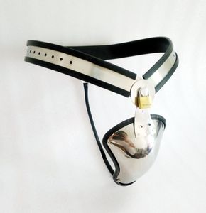 Design Male Model-T Curve Waist Belt Stainless Steel Adjustable Chastity Device Cock Cage Sex Toys For Men