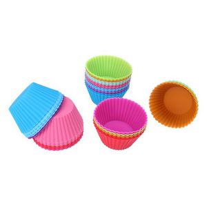 Silicone Muffin cup Cake Cupcake liner Cake Mould Case Bakeware Maker Mold Tray Baking Jumbo KD1