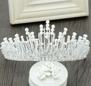 Corona di fiori da sposa, copricapo da palazzo barocco europeo, accessori per capelli fatti a mano con perline di cristallo, nuovi accessori da sposa.