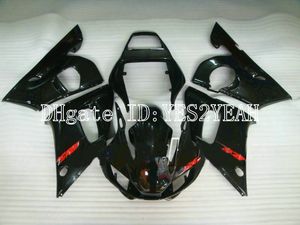 ヤマハyzfr6 98 99 00 02 YZF600 ABS光沢の黒のフェアリングセット+ギフトYM16のカスタムオートバイフェアリングキット