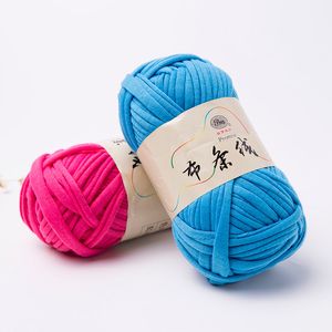 100g ball Thick Cloth Fabric Strip Yarn 100% Polyester Craft for Hand Knitting Crochet DIY Cushion Blanket Cloth Strip