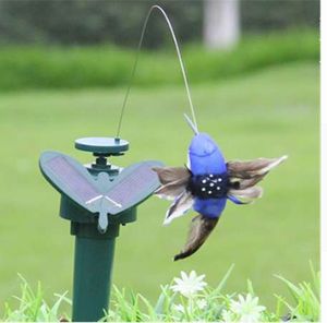 Solar Power Vibration Dancing Fly Fluttering Hummingbird Birds Garden Yard Decorative Stake