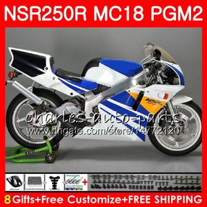 Moldura azul Bodys Para HONDA NSR250R MC16 MC18 PGM2 NS250 88 89 78HM.67 NSR 250 R NSR250 R NSR250RR NSR 250R 88 89 1988 1989 Carenagem Kit