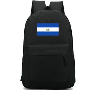 El Salvador Sırt Çantası SLV Ülke Bayrak Günü Paketi Ulusal Banner Okul Çantası Baskı Sırıltısı Spor Schoolbag Açık Gündüz Paketi