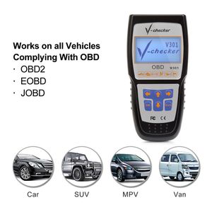 V-checker V301 EOBD OBD2 Scanner Car Engine Fault Code Reader CAN Diagnostic Scan Tool