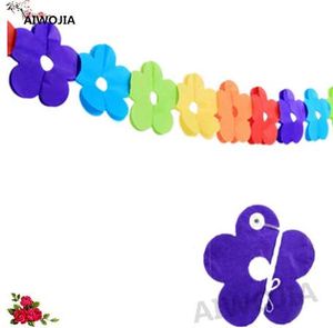 Decorazione di nozze 3M Carta colorata Garland Garland San Valentino / Bambini Partito di compleanno Bandiera Bandiera Bandiera Matrimonio Pennants 8zSH766