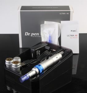 무선 Dermapen 충전식 Derma 펜 Dr.Pen Ultima A6 Microneedling 2 배터리 조정 가능한 바늘 길이 0.25-2.5mm