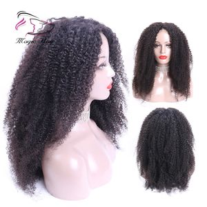 Afro Crespo Encaracolado 360 Rendas Frente Perucas Para As Mulheres Negras Cabelo Remy Brasileira Perucas de Cabelo Humano Pré Arrancadas Com o Cabelo Do Bebê