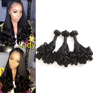 Brazilian Virgin Hair Funmi Curly Style Funmi Hair 3 Bundles 300g New Fashion Hair Extensions Natural Color 10-20 Inch