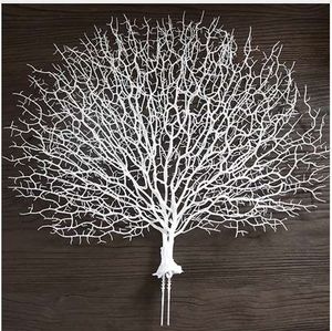 1pc Wedding Party Decoration Peacock Coral Branch Plastic Decorative Tree Dried Plants Branches Artificial Plant Decor 6A0028