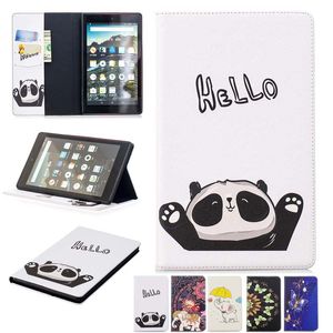 Gullig Elephant Owl Butterfly Flip Stand PU Läder Skydd till iPad 9.7 Air1 Air2 Pro11inch Mini 123 45